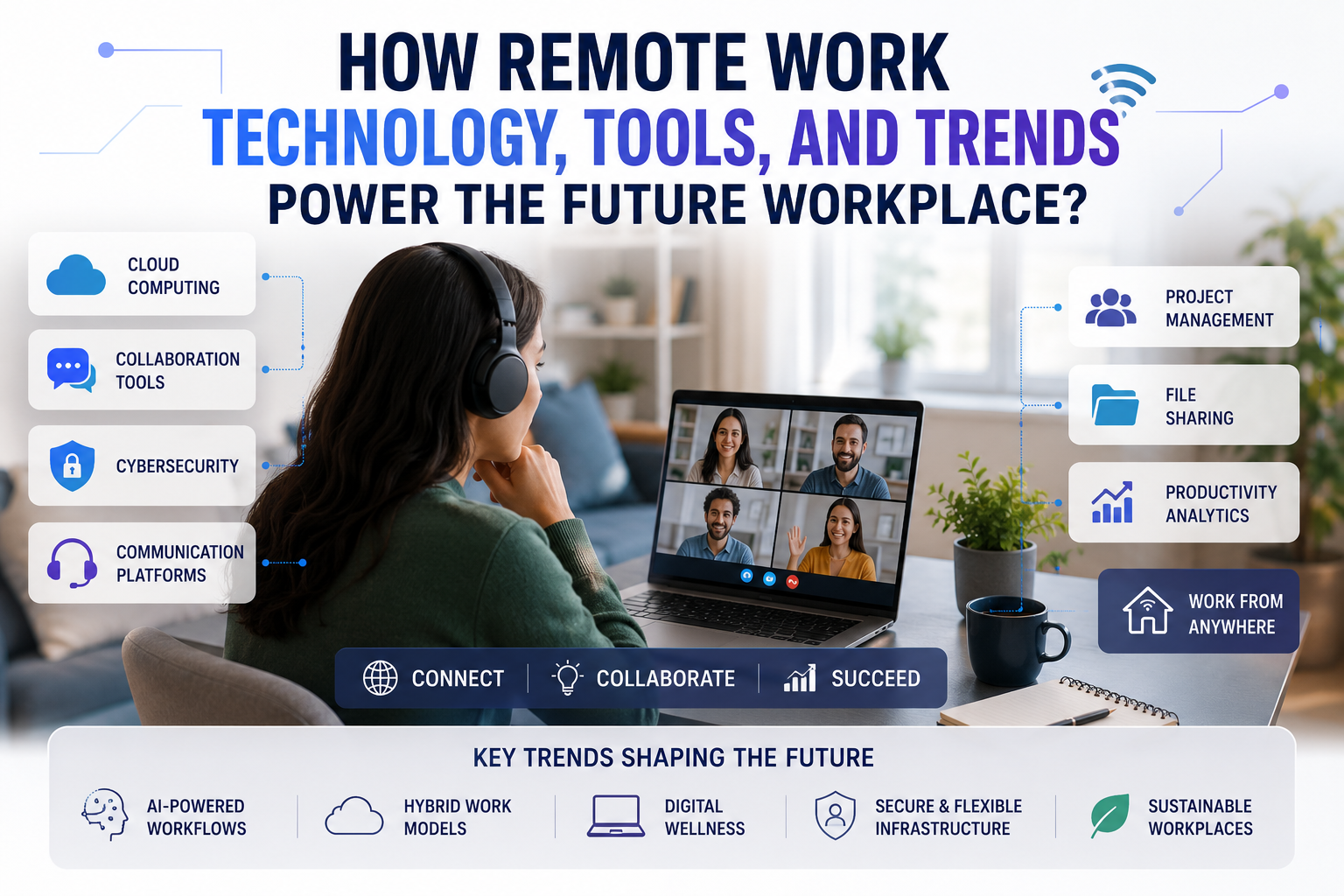 How Remote Work Technology, Tools, and Trends Power the Future Workplace? - intrasofttech.com