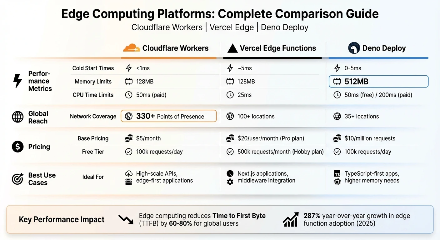 Edge Computing for Frontend Developers: Cloudflare Workers, Deno Deploy, and Vercel Edge | daily.dev