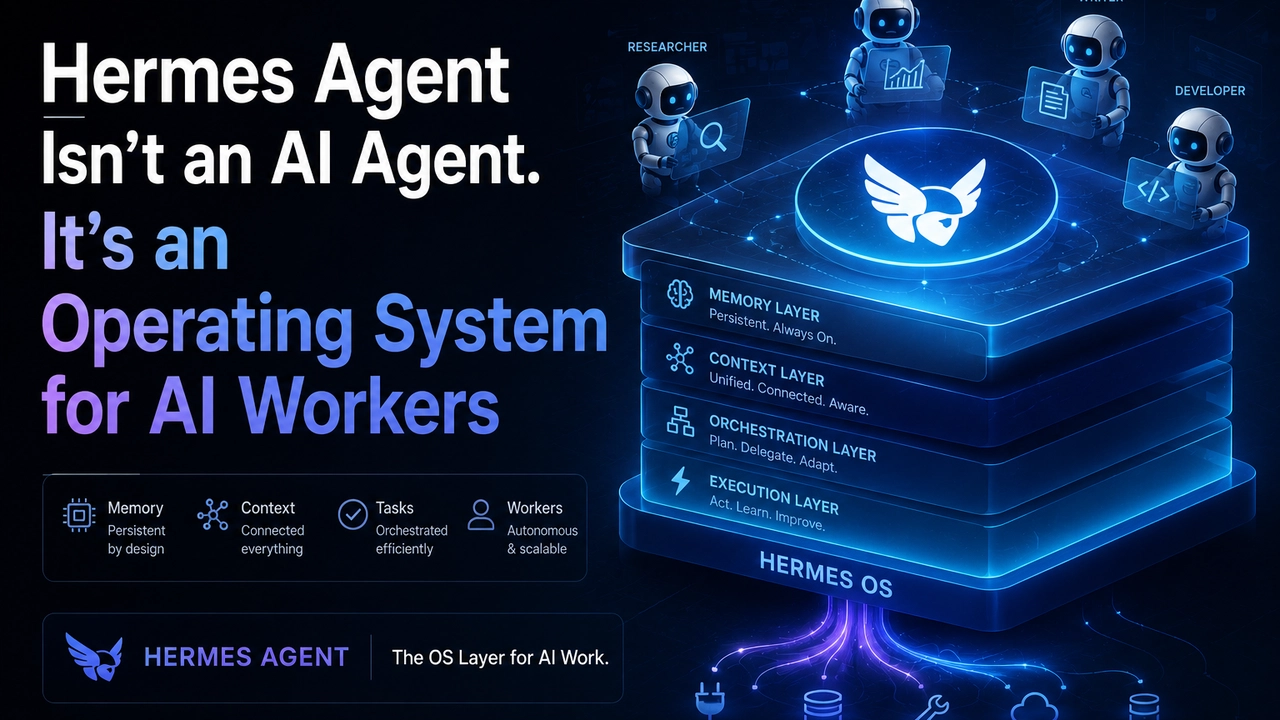 Hermes Agent Isn't an AI Agent. It's an Operating System for AI Workers - DEV Community