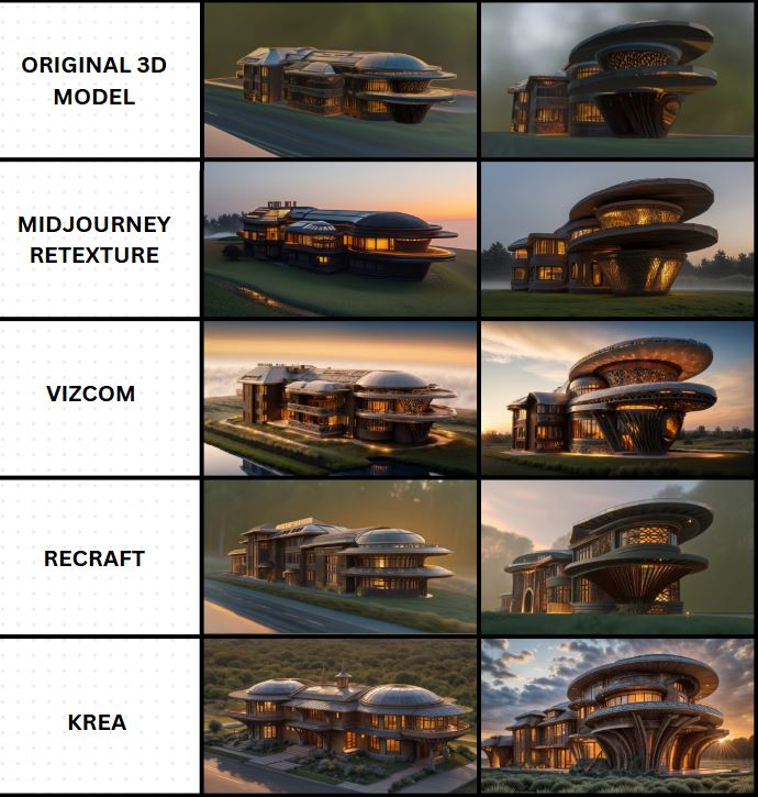 Integrating AI Rendering into 2D to 3D Architecture Workflows