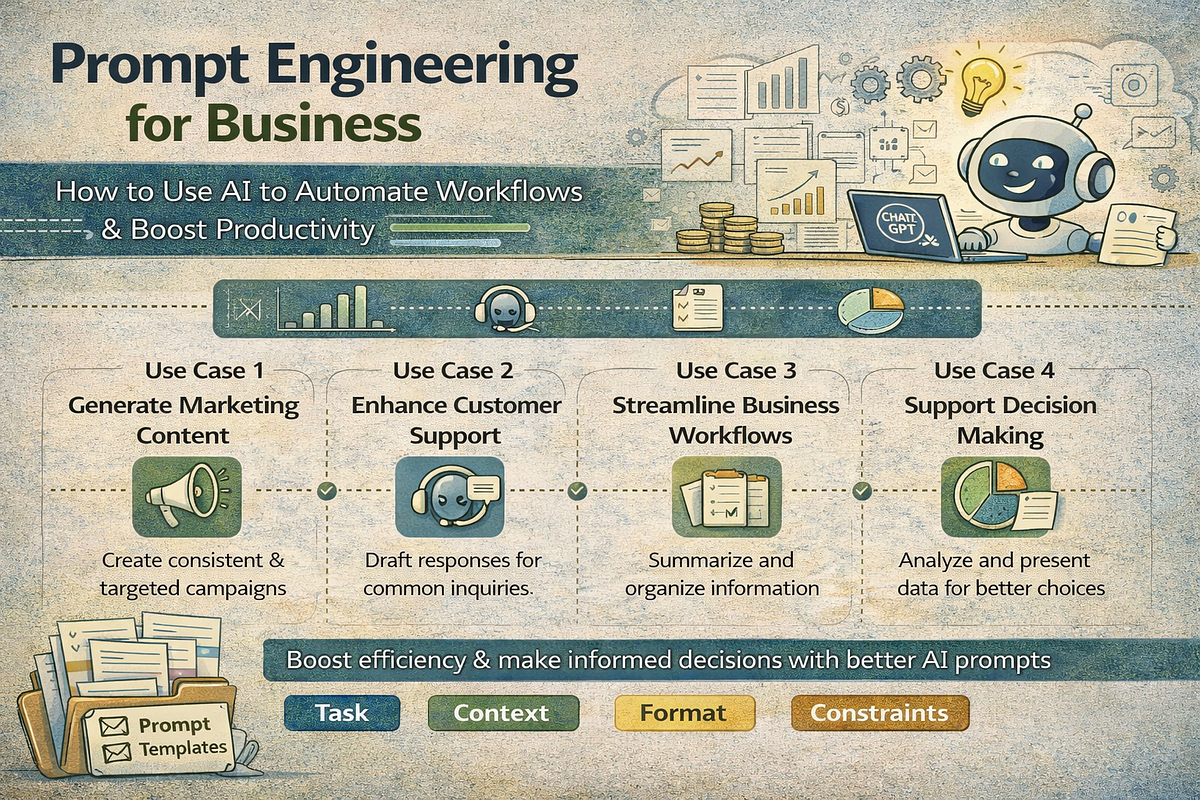 Prompt Engineering for Business: How to Use AI to Automate Workflows, Improve Decisions, and Boost Productivity | by Jan Kisters | Medium