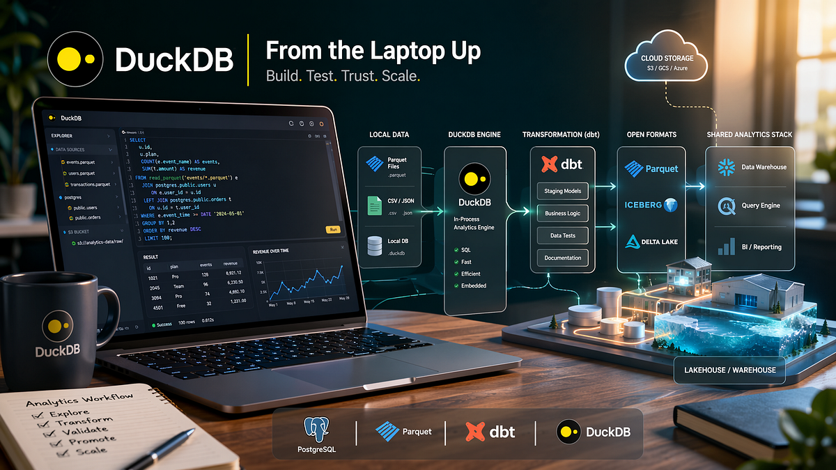 DuckDB Is Reshaping Data Engineering From the Laptop Up — and That Should Change How Developers Build Analytics Stacks | by Neurobyte |...