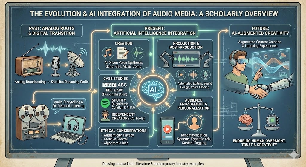 Artificial Intelligence in Internet Radio and Podcasting: Evolution, Integration, and Future Directions | by Jung-Hua Liu | Medium